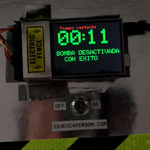 pantalla bomba arduino eduescaperoom desactivada